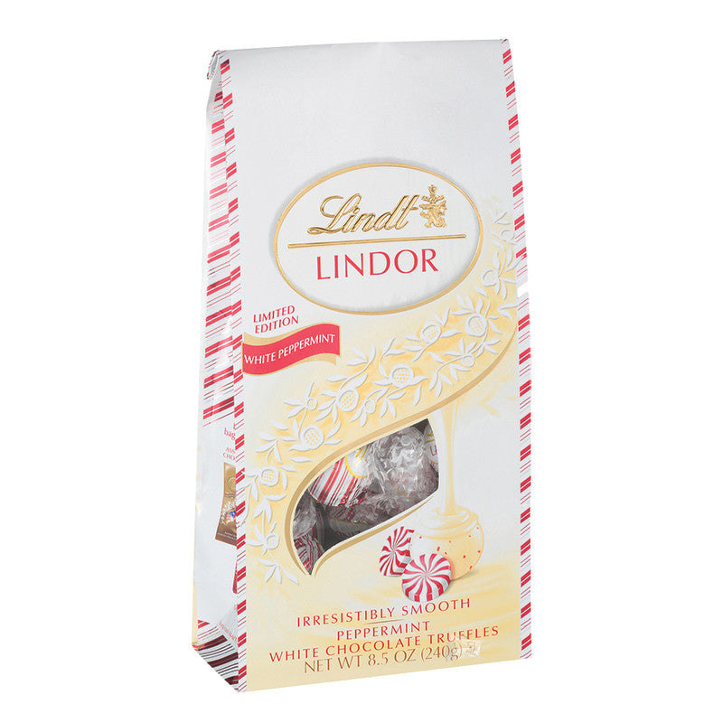 Wholesale Lindt Lindor White Peppermint 8.5 Oz Pouch- Bulk
