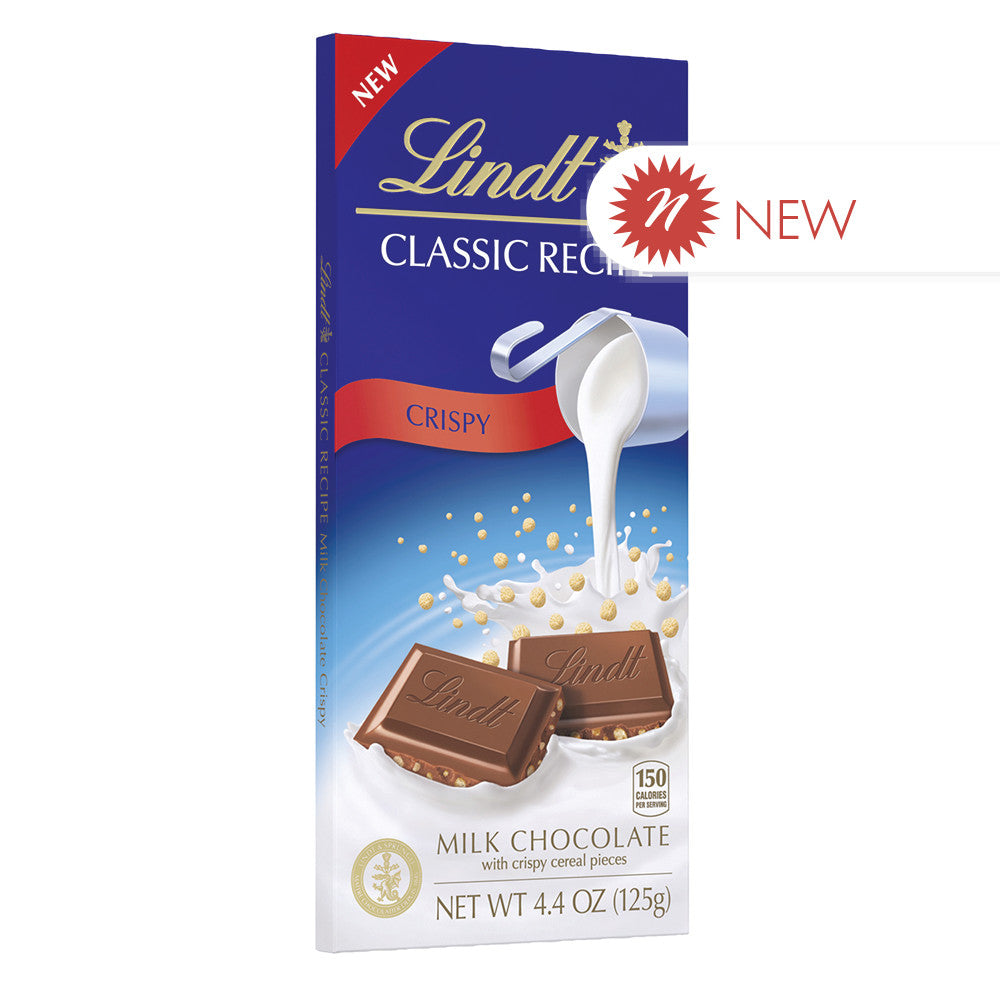 Lindt Classic Crispy Milk Chocolate 4.4 Oz Bar