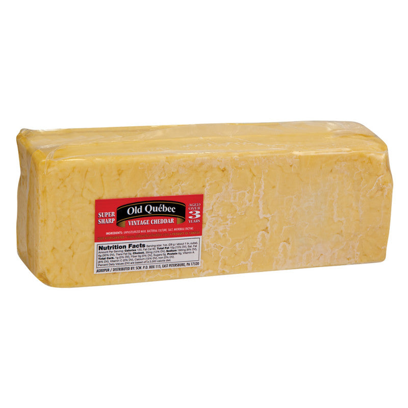 Wholesale Old Quebec Aged 3 Years Canadian Cheddar- Bulk