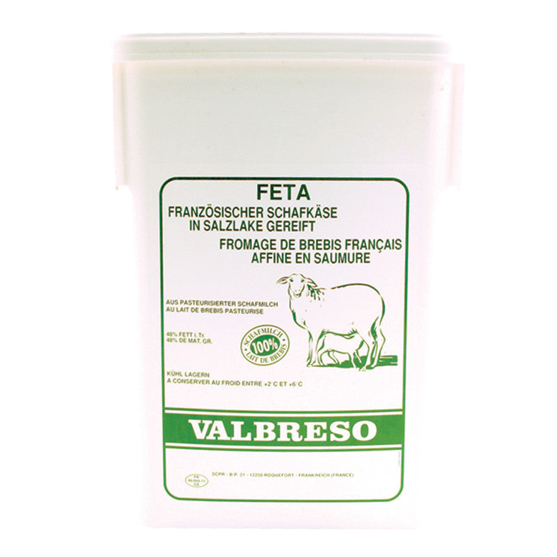 Wholesale Valbreso Feta Cheese Bulk