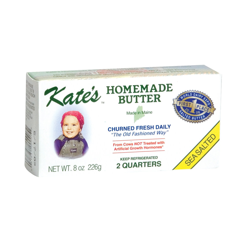Kate'S Homemade Sea Salted Butter 8 Oz Bar