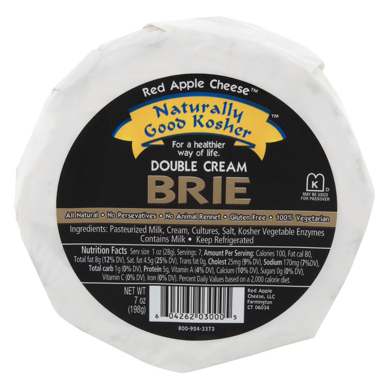 Wholesale Naturally Good Kosher Double Cream Brie Cheese 7 Oz Bulk