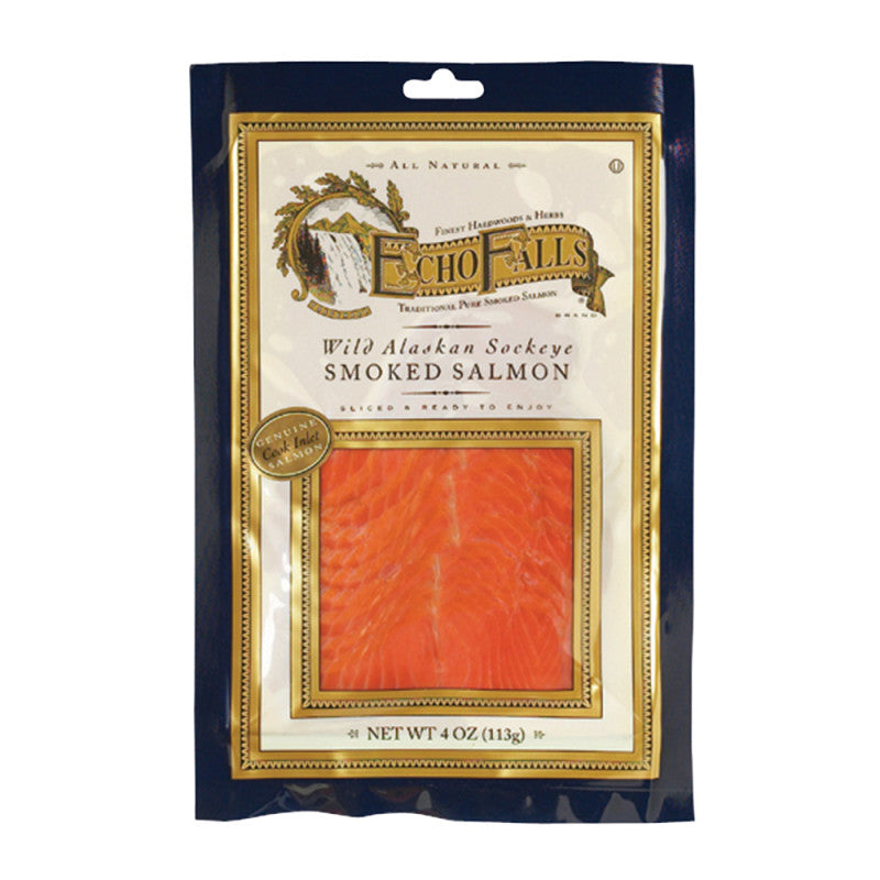 Wholesale Echo Falls Cold Smoked Sockeye Smoked Salmon 4 Oz- Bulk