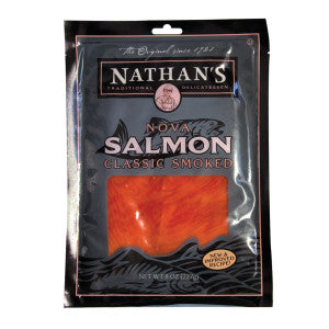 Wholesale Nathan's Cold Smoked Wild Keta Atlantic Caught Salmon 8 Oz Bulk