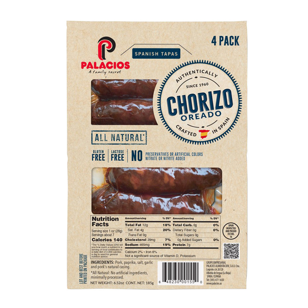 Palacios 4 Pack Chorizo 6.5 Oz