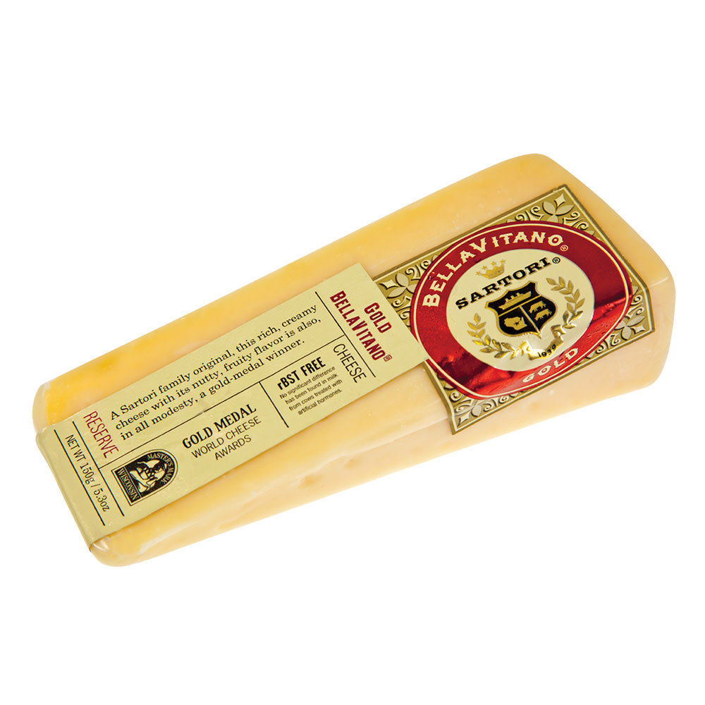Sartori Gold Bellavitano Cheese 5.3 Oz Wedge