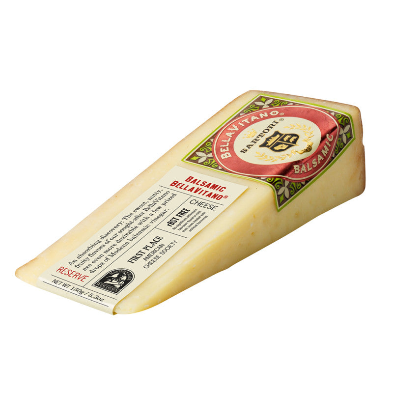 Wholesale Sartori Balsamic Bellavitano Cheese 5.3 Oz Wedge- Bulk