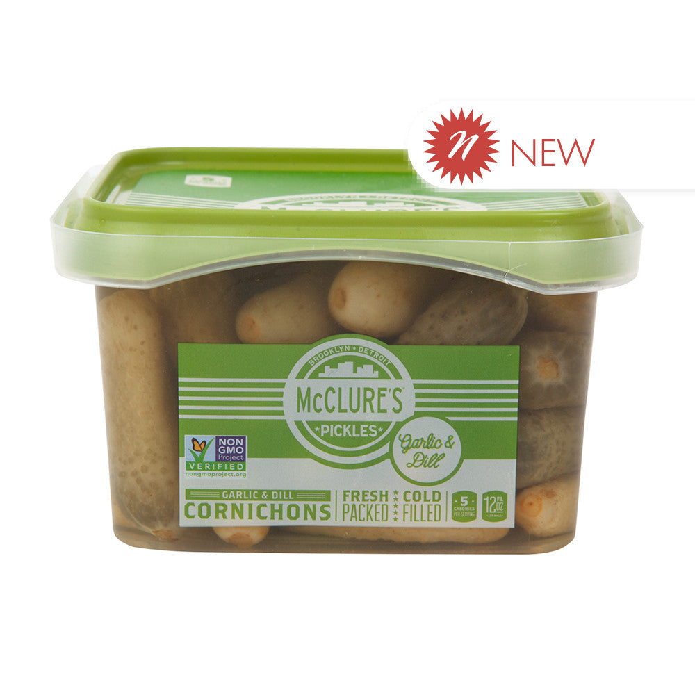 Wholesale Mcclure'S Garlic & Dill Cornichon 12 Oz Tub- Bulk