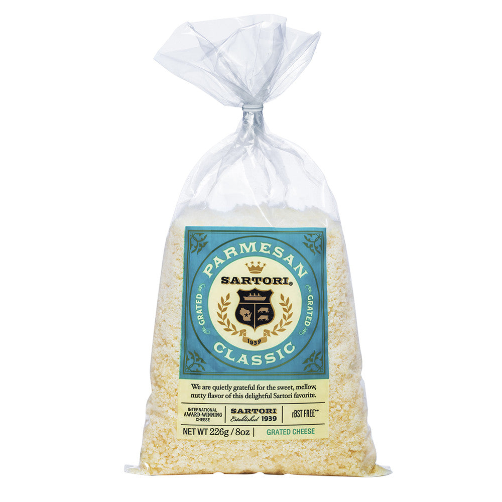 Wholesale Sartori Grated Parmesan Cheese 8 Oz Bag- Bulk