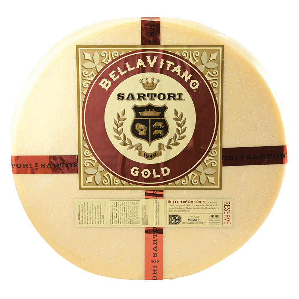 Wholesale Sartori Bellavitano Gold 5 Lb Quarter Wheels 20 Lb- Bulk