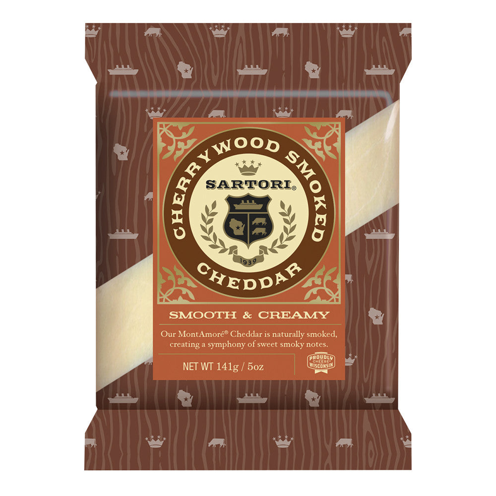 Wholesale Sartori Cherrywood Smoked Cheddar (Cuts) 5 Oz Bag- Bulk