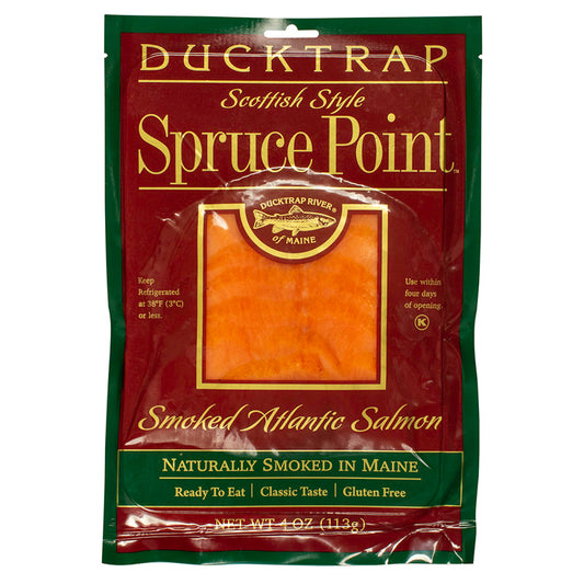 Wholesale Ducktrap Spruce Point Smoked Atlantic Salmon 4 Oz- Bulk