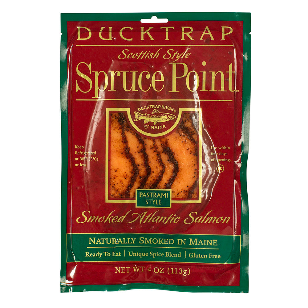 Ducktrap Spruce Point Pastrami Style Atlantic Smoked Salmon 4 Oz