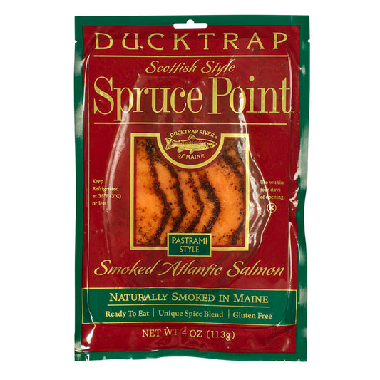 Wholesale Ducktrap Spruce Point Pastrami Style Atlantic Smoked Salmon 4 Oz- Bulk