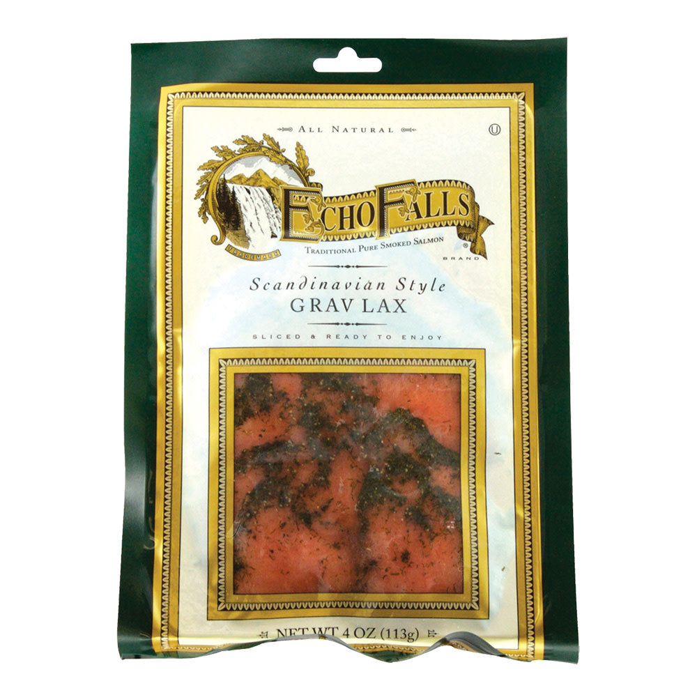 Wholesale Echo Falls Cold Smoked Sockeye Grav Lax 4 Oz- Bulk