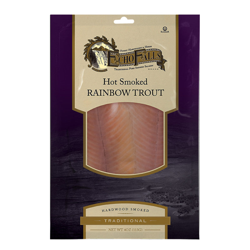 Wholesale Echo Falls Hot Smoked Rainbow Trout 4 Oz Bulk