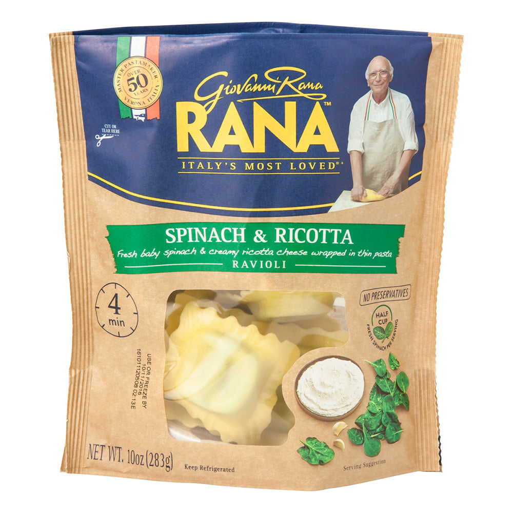 Rana Spinach And Ricotta Ravioli 10 Oz Pouch