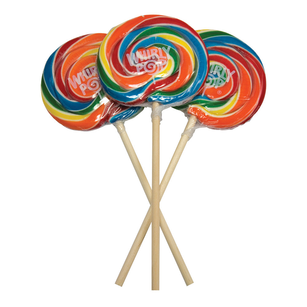 Whirly Pops Rainbow Colors 4 Inch 3 Oz