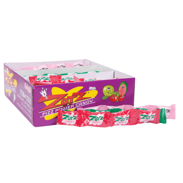 Zotz Fizz Power Candy Strings Cherry, Apple & Watermelon