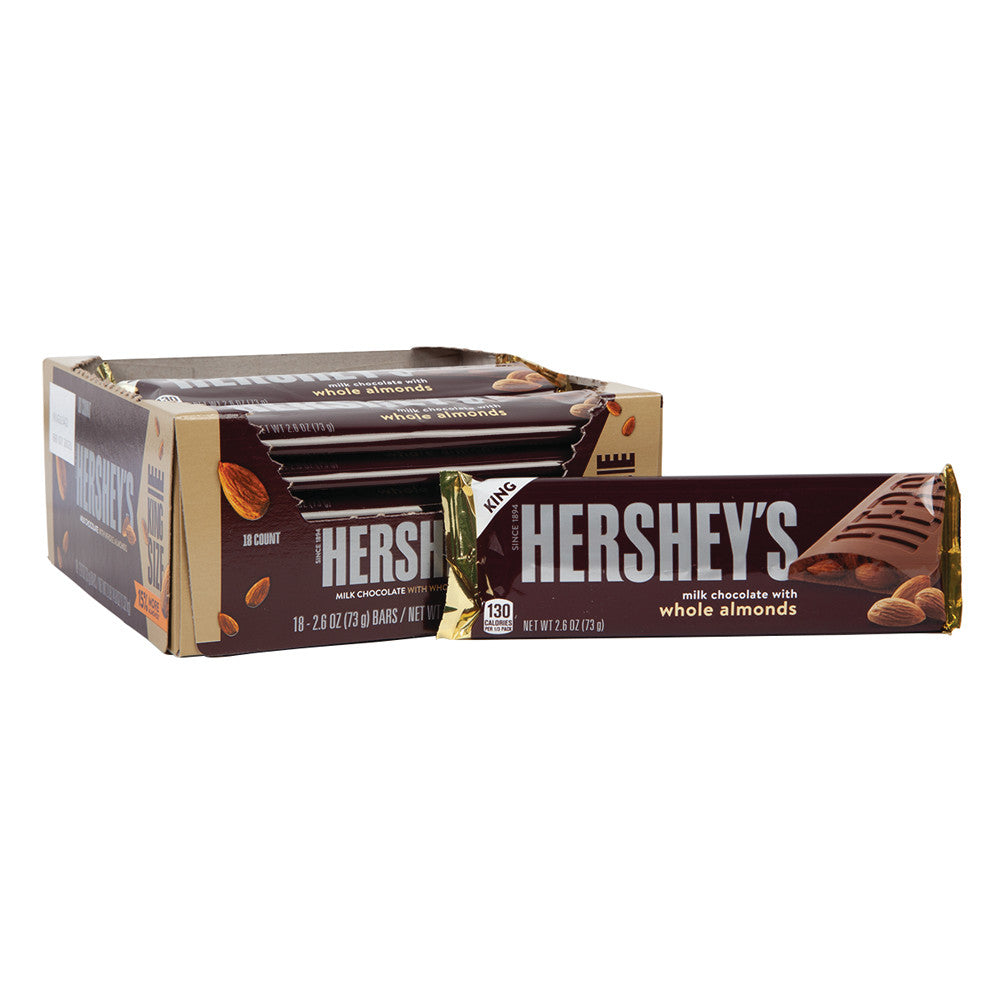 Hershey'S Milk Chocolate With Almonds 2.6 Oz King Size Bar