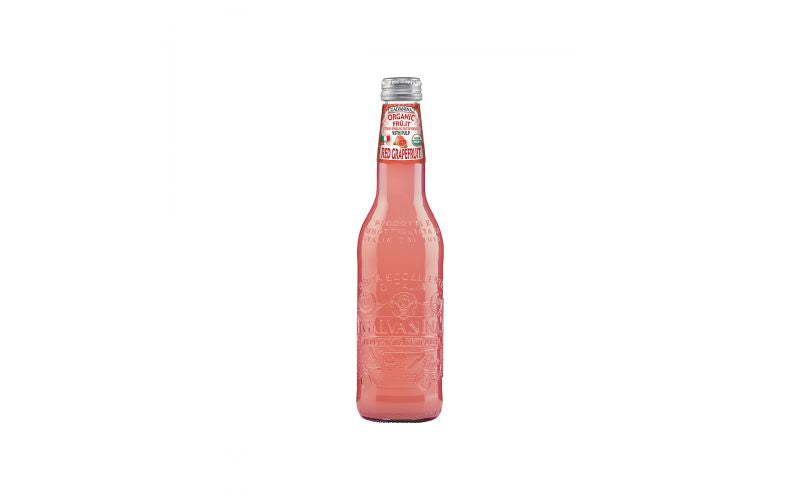 Wholesale Galvanina Organic Red Grapefruit Sparkling Soda 12 Oz Bottle - 12 Ct-12ct Case Bulk