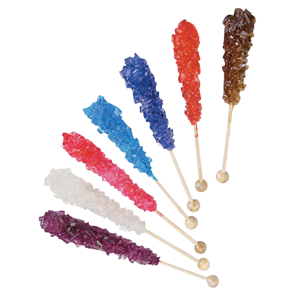 Wholesale Dryden And Palmer Assorted Unwrapped Rock Candy Sticks Bulk