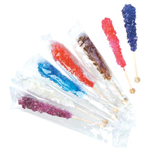 Wholesale Dryden And Palmer Assorted Wrapped Rock Candy Sticks- Bulk