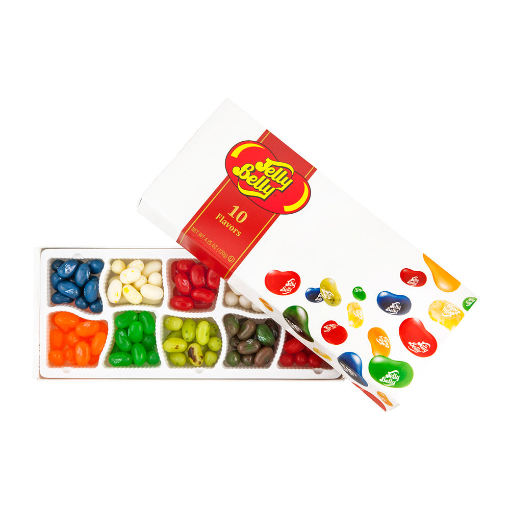 Jelly Belly 10 Flavor Jelly Bean 4.25 Oz Gift Box