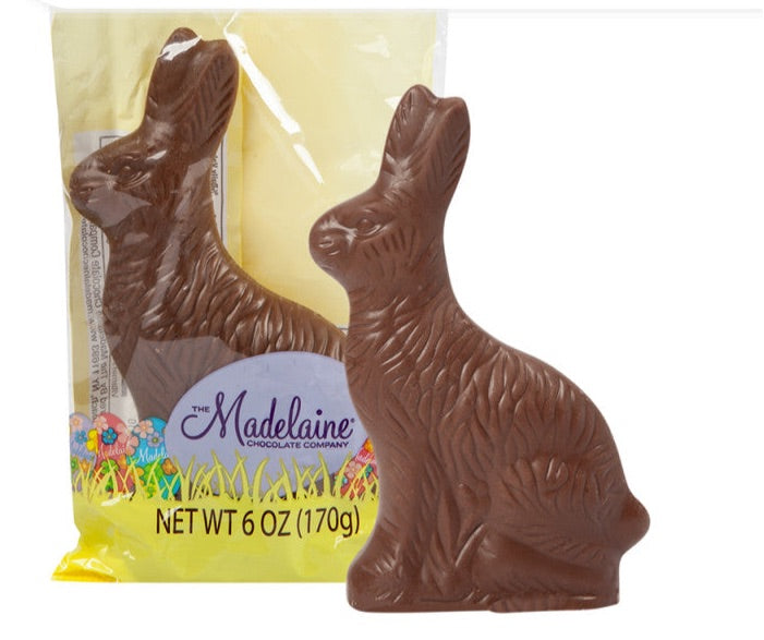 Wholesale Madelaine Milk Chocolate Sitting Rabbit 6 Oz- Bulk