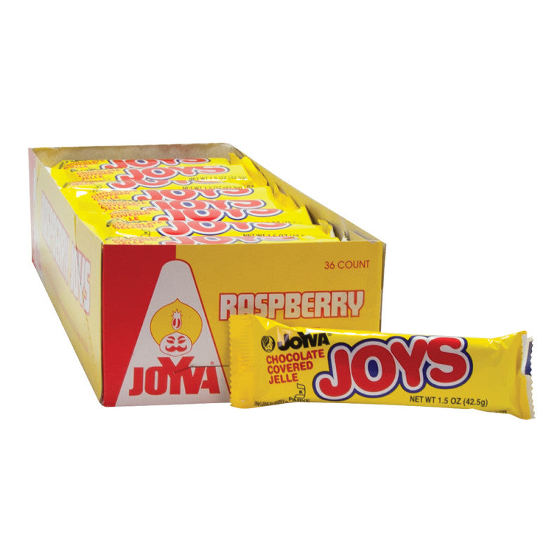 Wholesale Joyva Joys Chocolate Covered Raspberry Jelle 1.5 Oz Bar Bulk