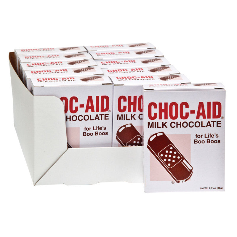 Wholesale Milk Chocolate Band Aids 2.7 Oz Box Bulk