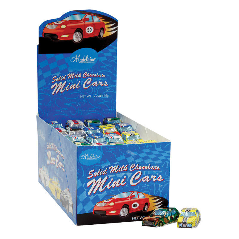 Wholesale Madelaine Mini Milk Chocolate Foiled Cars 0.5 Oz Bulk