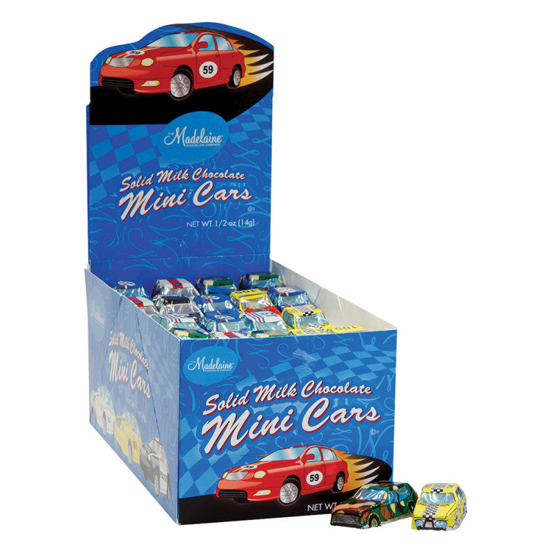 Wholesale Madelaine Mini Milk Chocolate Foiled Cars 0.5 Oz- Bulk