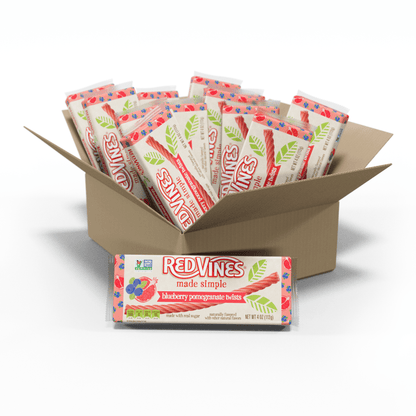 Wholesale Made Simple Blueberry Pomegranate Licorice Twists, 12/4oz- Bulk