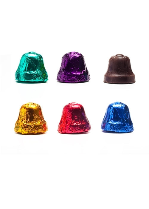 Wholesale Madelaine Chocolate Dark Chocolate Christmas Bells - 10 Lb Bag Bulk