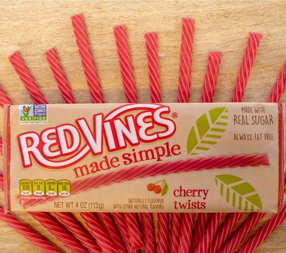 Wholesale RED VINES® Made Simple Cherry Licorice Twists, 12/4 oz Bulk