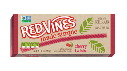 Wholesale RED VINES® Made Simple Cherry Licorice Twists, 12/4 oz- Bulk