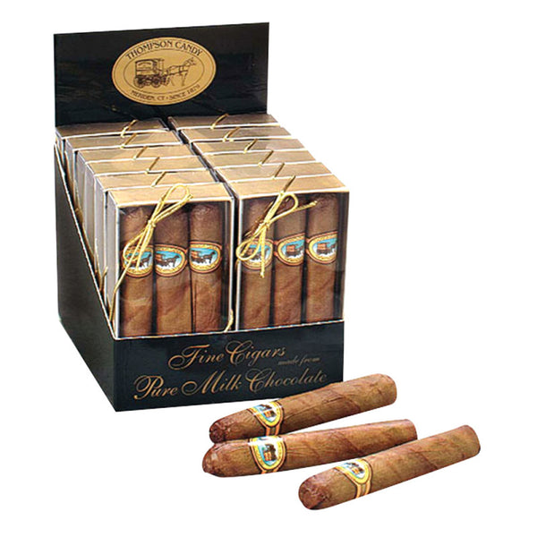 Pure Solid Chocolate Cigars & Cigar Box - Morkes Chocolates